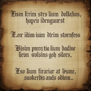 Gamle latinske citater skrevet på et brunt pergamentark.