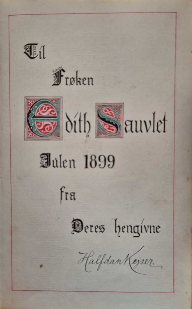 Halfdan Kejser dedikation